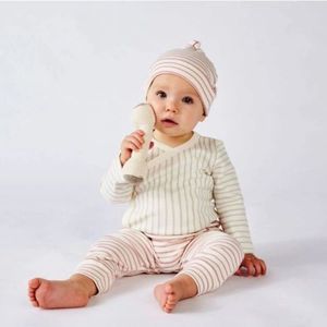 Pehr Organic Cotton Harem Pants - Pink Stripe